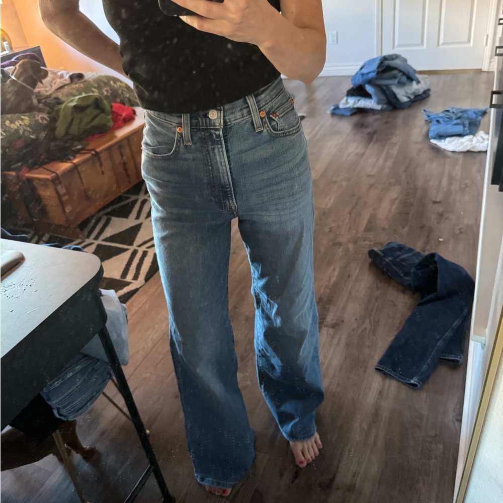 Stylish Blue Flare Women's Jeans
